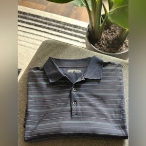 Nike Golf Men's Polo Shirt in Navy Stripes